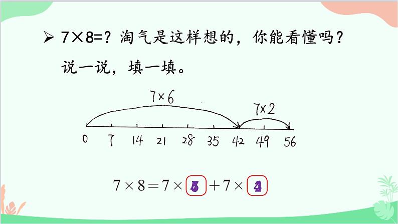 北师大版数学二年级上册 八  6~9的乘法口诀-第2课时  一共有多少天课件05