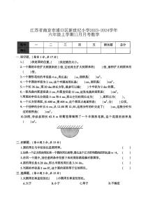 江苏省南京市浦口区江浦县新世纪小学2023-2024学年六年级上学期11月月考数学试题