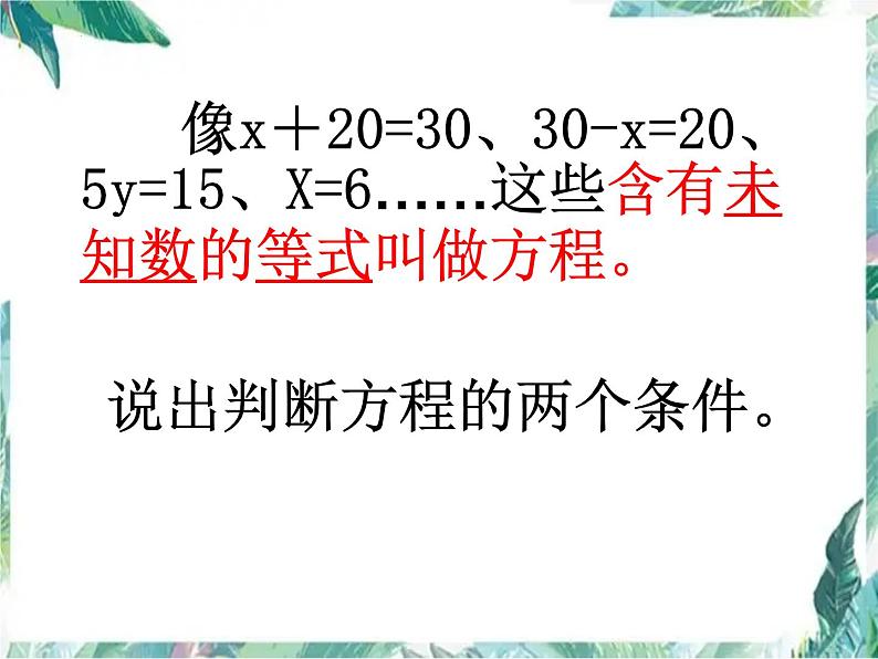 专题复习-方程的复习 （课件）六年级下册数学北师大版第3页