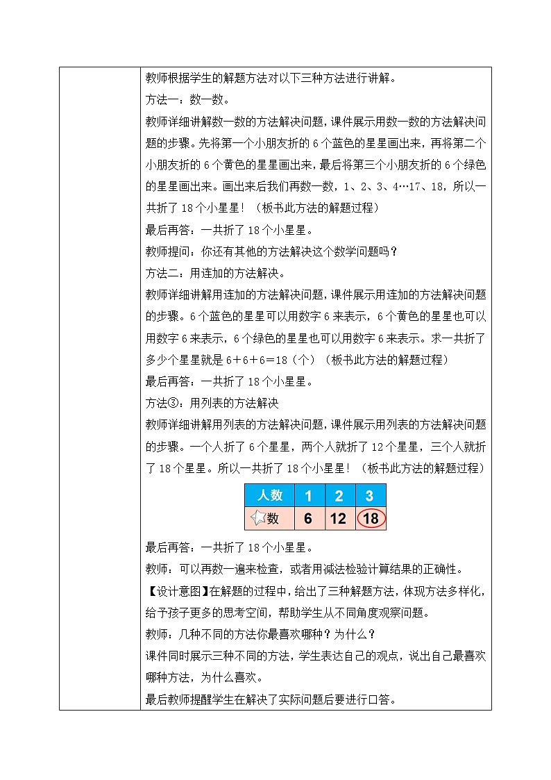 【核心素养】人教版小学数学一年级下册 第6单元 第7课时 同数连加解决问题 课件+ 教案（含教学反思）03