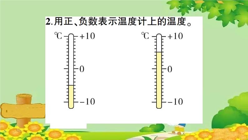 苏教版数学五年级上册 一 负数的初步认识 习题课件03