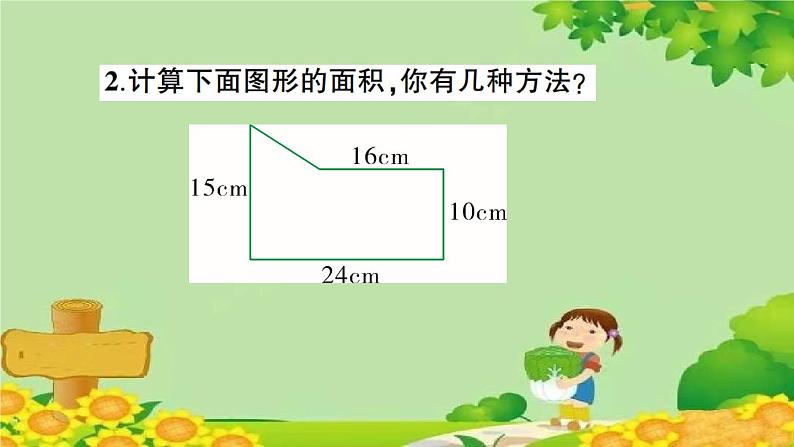 第5课时 组合图形和不规则图形的面积第3页