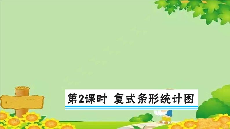 苏教版数学五年级上册 六 统计表和条形统计图（二） 习题课件01