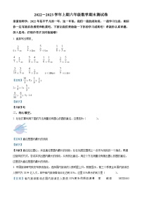 2022-2023学年河南省郑州市管城回族区人教版六年级上册期末测试数学试卷（解析版）