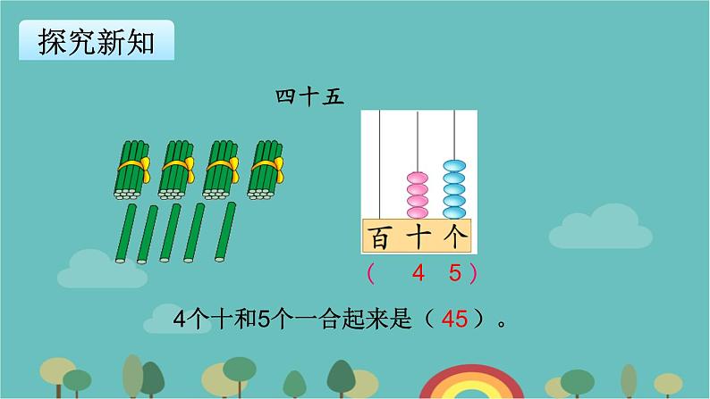 苏教版数学一年级下册 第3单元 认识100以内的数-第2课时    数的组成和读写课件第6页