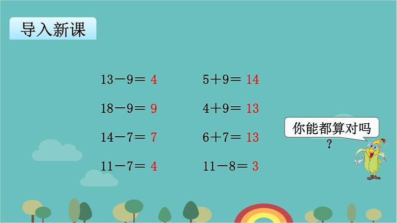 苏教版数学一年级下册 第3单元 认识100以内的数-第3课时   整十数加一位数及相应的减法课件第2页