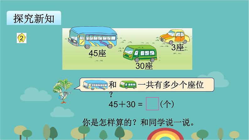 苏教版数学一年级下册 第4单元 100以内的加法和减法（一）-第2课时  两位数加整十数、一位数（不进位）课件第4页