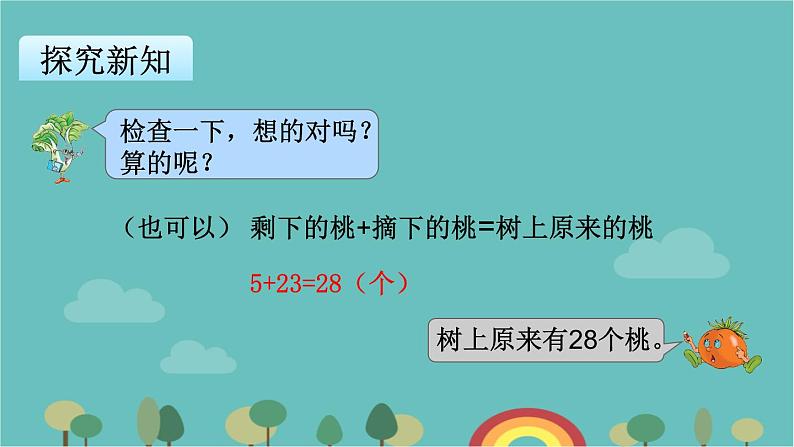 苏教版数学一年级下册 第4单元 100以内的加法和减法（一）-第3课时  求被减数的实际问题课件第5页