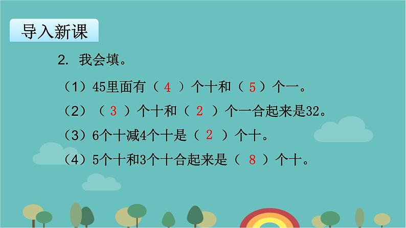 苏教版数学一年级下册 第4单元 100以内的加法和减法（一）-第6课时  两位数加、减两位数笔算（不进位、不退位）课件第3页