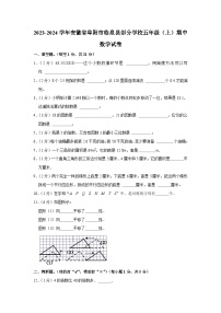 安徽省阜阳市临泉县部分学校2023-2024学年五年级上学期期中数学试卷