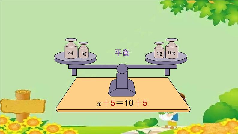 北师大版数学四年级下册 5.4《解方程（一）》课件05