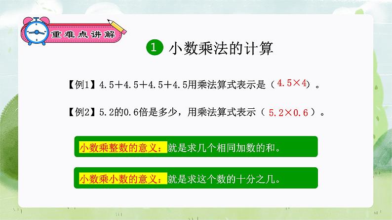 复习专题：小数乘法（知识梳理+例题+练习）人教版五年级数学上册课件PPT第4页