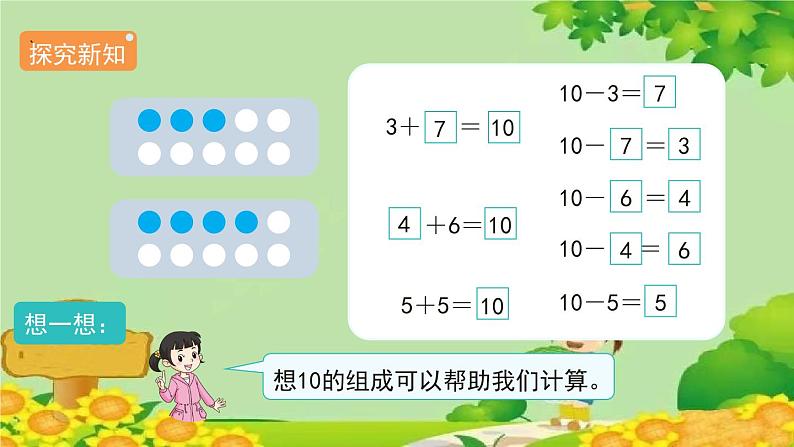 人教版数学一年级上册 5.3.2《10的加减法》课件05