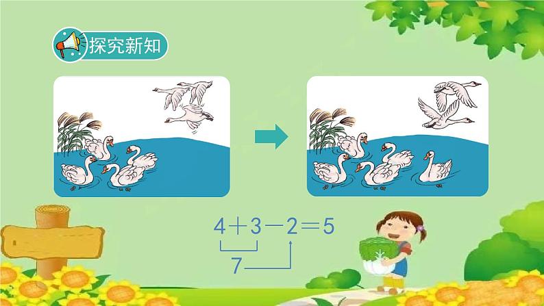 人教版数学一年级上册 5.5《加减混合》课件05