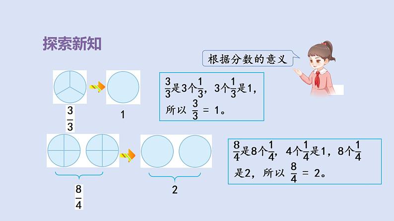 人教版五年级数学下册课件 第四单元 第5课时  把假分数化成整数或带分数第5页