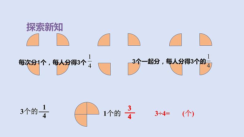 人教版五年级数学下册课件 第四单元 第2课时  分数与除法的关系06