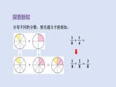 人教版五年级数学下册课件 第六单元 第2课时  异分母分数加、 减法