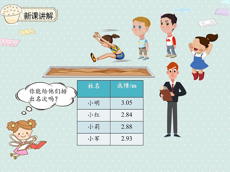 小学数学人教版四年级下4.6小数的大小比较  课件第7页