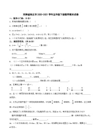 河南省商丘市2020-2021学年五年级下册数学期末试卷