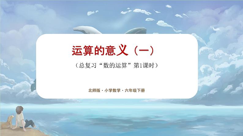 北师大版小学数学六年级下册 总复习 数与代数 第3课时《运算的意义（一）》课件+教案01