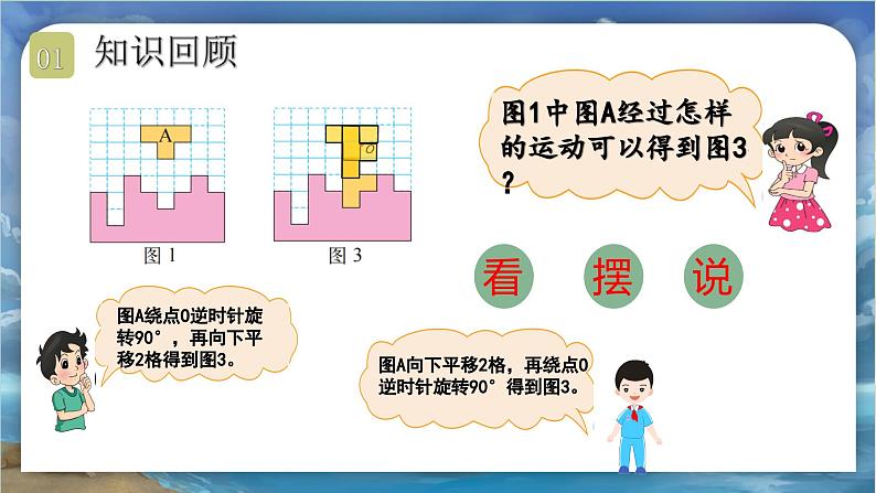 北师大版小学数学六年级下册 总复习 图形与几何 第4课时《图形的运动》课件+教案04