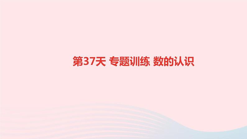 小升初数学第37天专题训练数的认识课件26701