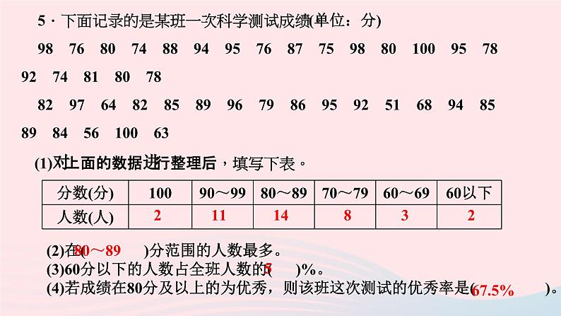 小升初数学第24天统计表与平均数课件28105