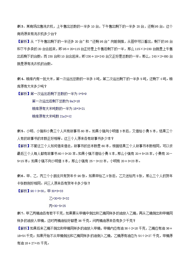 三年级奥数——还原解题（剖析版）第2页