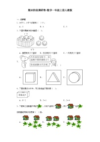 期末阶段调研卷（试题）-一年级上册数学人教版