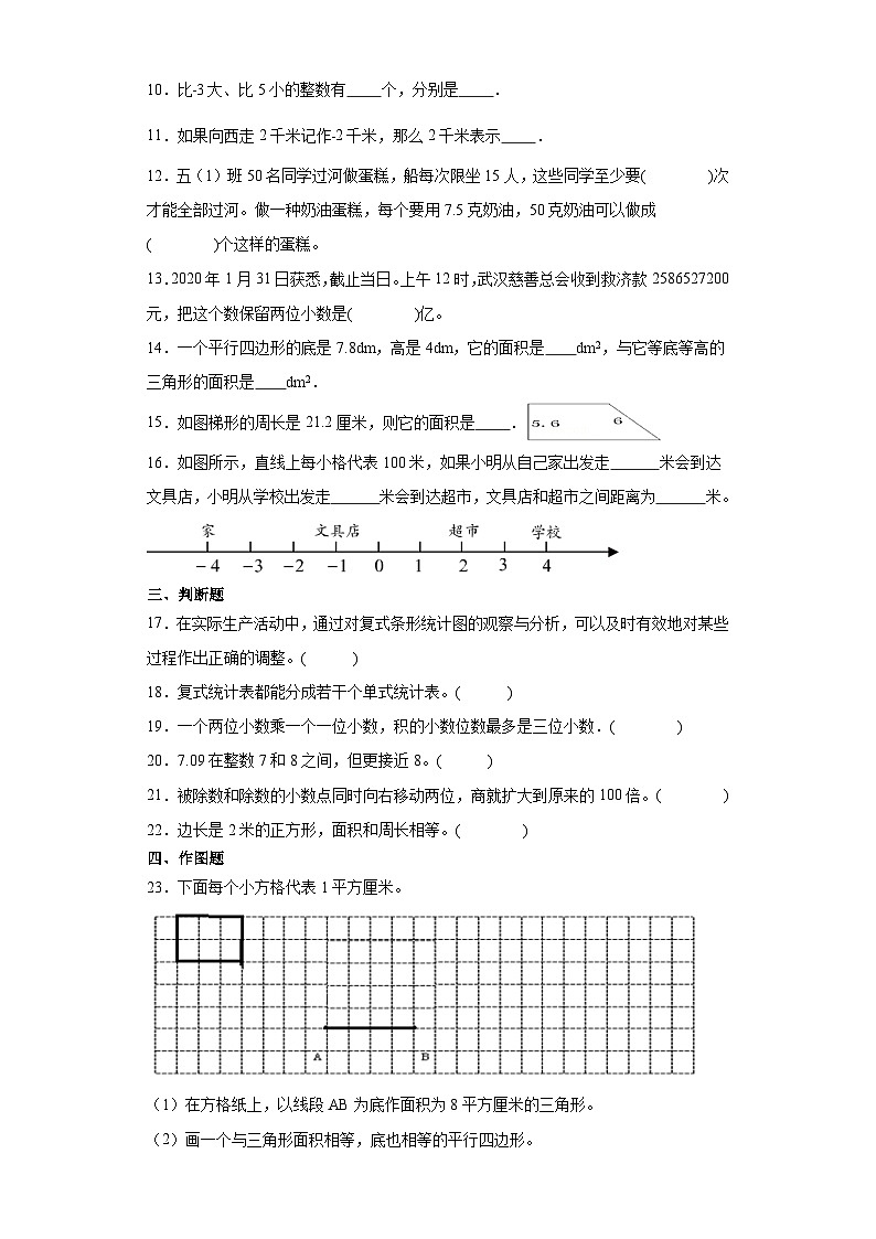 （期末典型真题）期末综合测试-江苏省南通市2023-2024学年五年级上册数学期末真题精选（苏教版）第2页