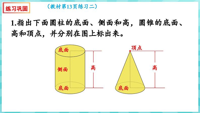 第二单元 圆柱和圆锥 练习二 圆柱和圆锥的认识及侧面积和表面积计算 （课件）苏教版六年级年级下册数学第7页