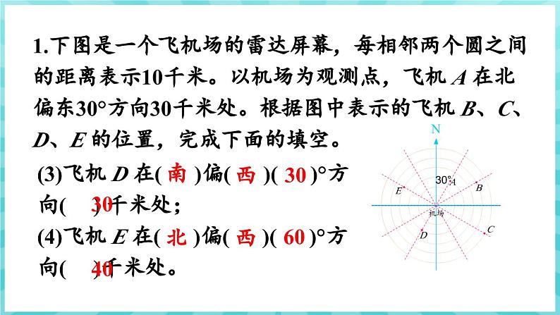 第五单元 确定位置 练习九 （课件）苏教版六年级年级下册数学08