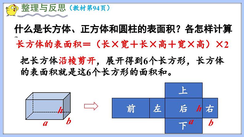 总复习 图形与几何 立体图形的表面积和体积（1）（课件）苏教版六年级年级下册数学02