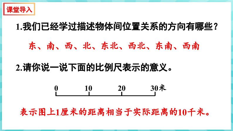 5.1 用方向和距离描述物体的位置（课件）苏教版六年级年级下册数学03