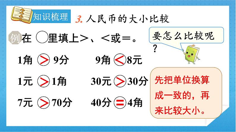 【核心素养】人教版小学数学一年级下册 第8单元 第4课时 总复习：认识人民币与找规律 课件+教案（含教学反思）08