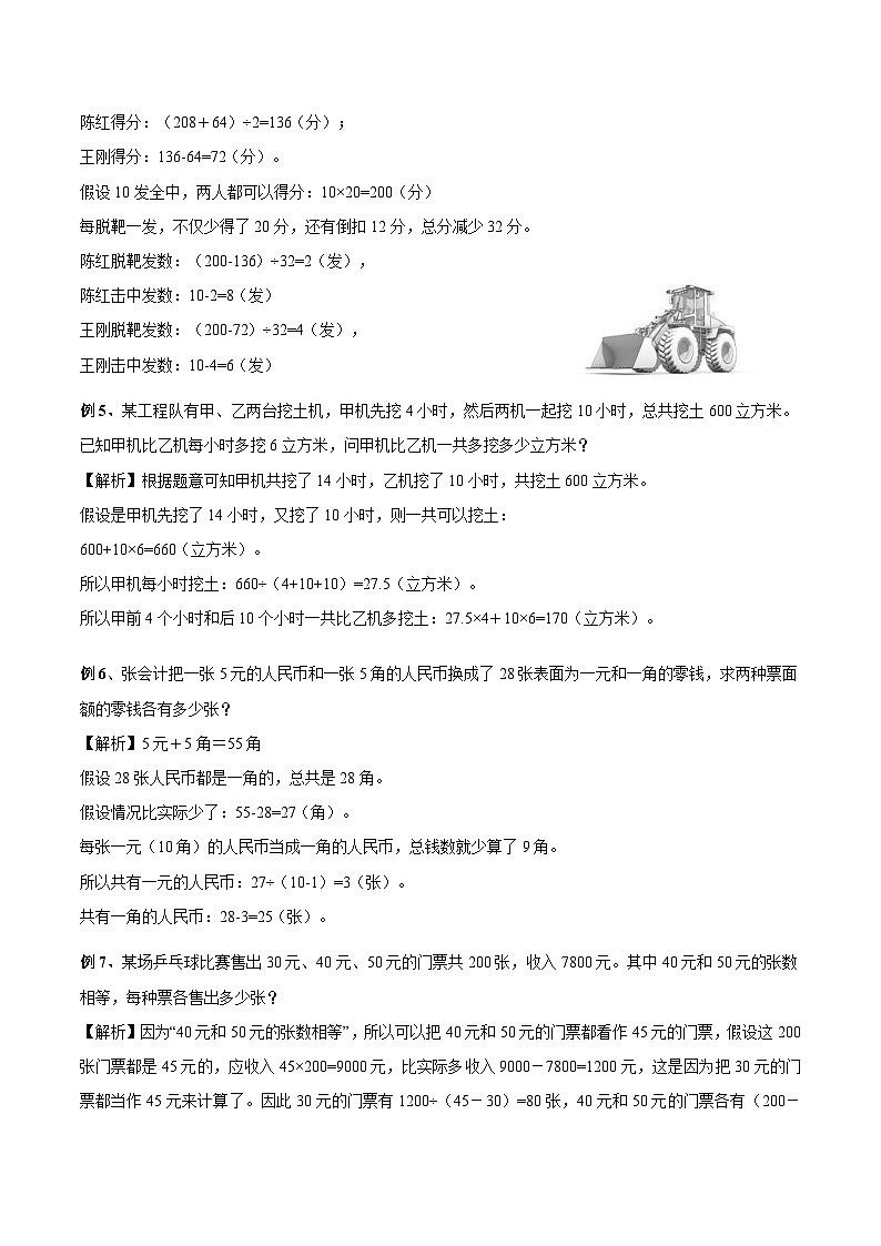 四年级奥数—— 假设法解题（剖析版）第3页