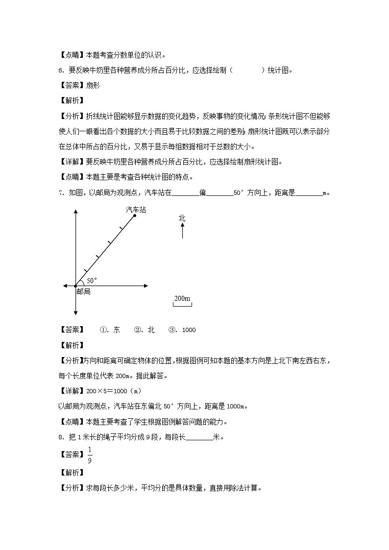 2021-2022年湖南娄底涟源市六年级下册期末数学试卷及答案(人教版)第3页