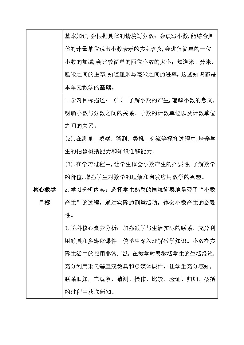 【核心素养】人教版小学数学四年级下册4.1   小数的意义     课件+教案+导学案(含教学反思)02