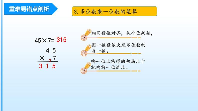 【期末复习课件】人教版 2023-2024学年三年级上册 数学期末核心复习 第六单元《多位数乘一位数》-课件06