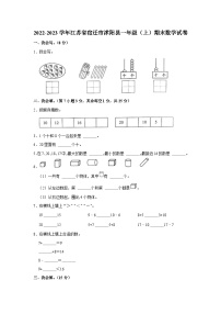 江苏省宿迁市沭阳县2022-2023学年一年级上学期期末数学试卷 (1)