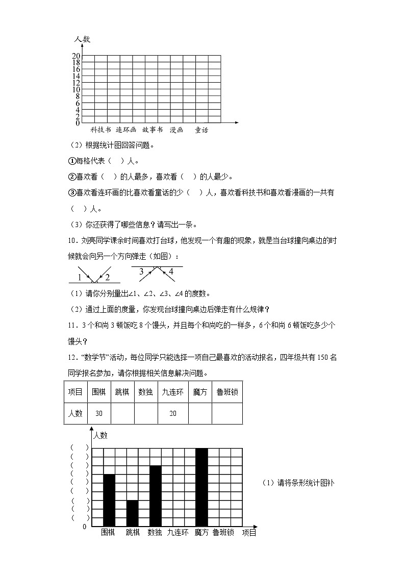 期末专项复习-解决问题--2023年四年级数学上册人教版02