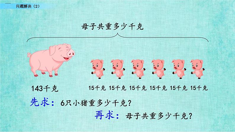 西师大版数学三年级上册课件教学第二单元一位数乘两位数、三位数的乘法2.15问题解决（2）03