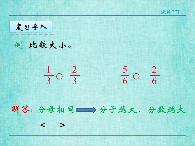 西师大版数学三年级上册课件教学第八单元分数的初步认识8.2简单的同分母分数加减法406