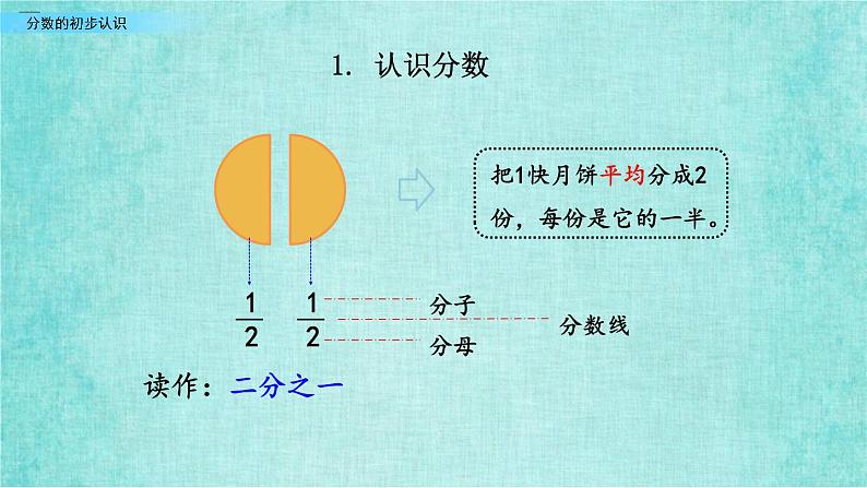 西师大版数学三年级上册课件教学第九单元总复习9.1分数的初步认识第4页