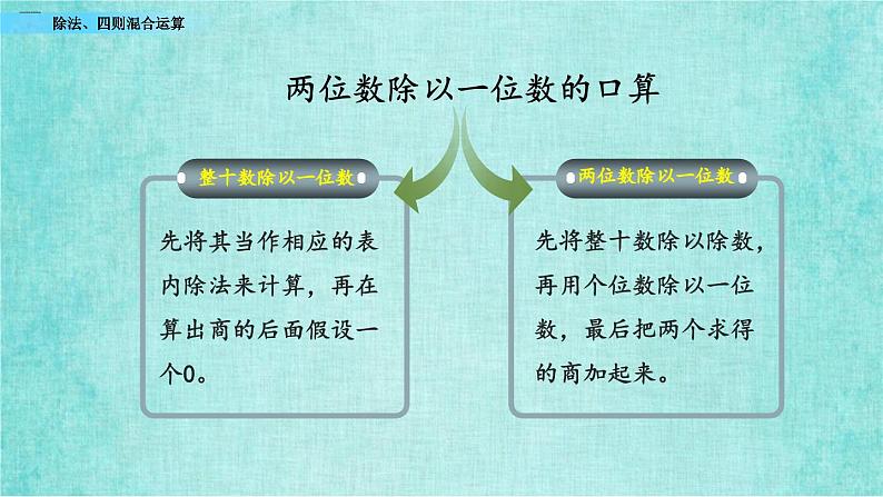 西师大版数学三年级上册课件教学第九单元总复习9.3除法、四则混合运算06