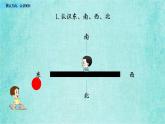 西師大版數(shù)學三年級上冊課件教學第九單元總復習9.5辨認方向、認識周長