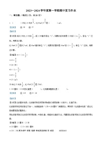 2023-2024学年河南省新乡市辉县市苏门初级中学六年级上学期期中数学试卷（解析版）