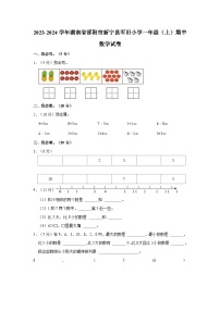 湖南省邵阳市新宁县回龙寺镇军田中心小学2023-2024学年一年级上学期期中数学试卷