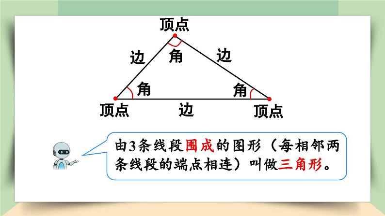 【核心素养】人教版小学数学四年级下册   5.1  三角形的特性（1）     课件+教案+导学案(含教学反思)08