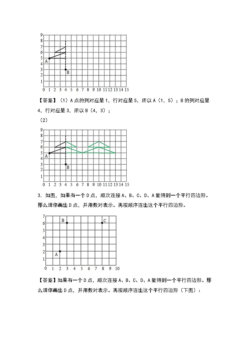 人教版五年级数学上册典型例题系列之第二单元：位置专项练习（原卷版+解析版）02